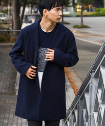 メンズのチェスターコート ブルー ネイビー 青色系 ファッション通販 Zozotown