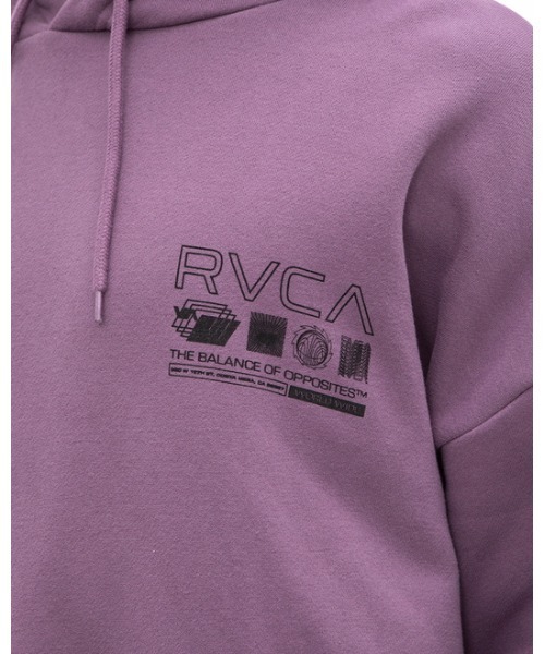 RVCA(ルーカ)の「RVCA メンズ WHITE NOISE HOODIE パーカー【2022年秋冬モデル】/ルーカプルオーバーパーカー(パーカー・メンズ・ベージュ/パープル/ブラック・MEDIUM/SMALL/LARGE)」の11枚目の写真