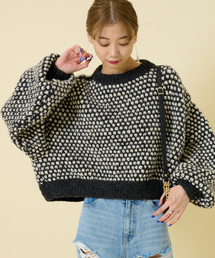 U by SPICK&SPAN SELECT | 【NEPAL HAND KNIT/ネパールハンドニット】別注 クロップド プルオーバー(ニット/セーター)