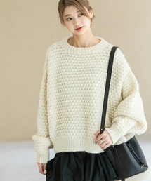 【NEPAL HAND KNIT/ネパールハンドニット】別注 クロップド プルオーバー
