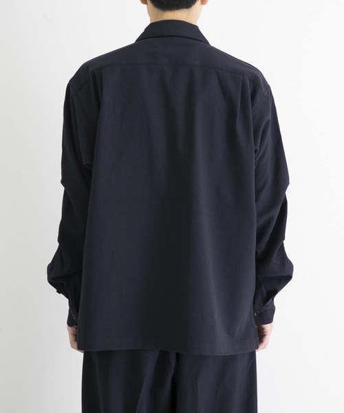 DAIWA PIER39 ダイワピア39 オープンカラーシャツ NAVY DAIWA PIER39 (ダイワピア39) TECH SPORTS OPEN COLLAR SHIRT L