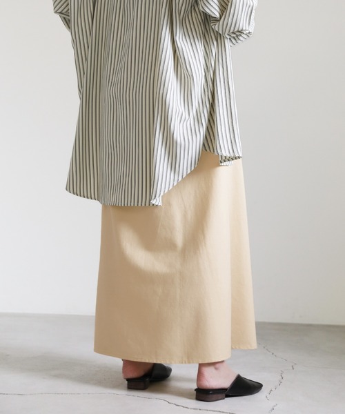 select MOCA(セレクトモカ)の「ロングセミフレアスカート(スカート・レディース・アイボリー/ブラック/アッシュブラウン・SMALL/MEDIUM)」の10枚目の写真
