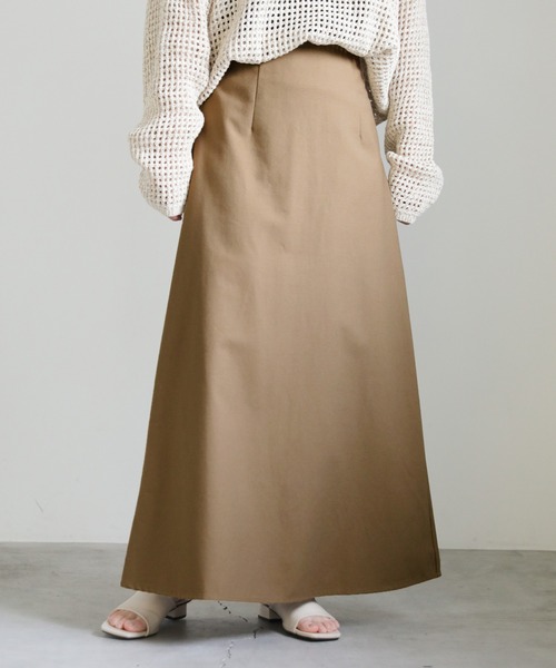 select MOCA(セレクトモカ)の「ロングセミフレアスカート(スカート・レディース・アイボリー/ブラック/アッシュブラウン・SMALL/MEDIUM)」の12枚目の写真