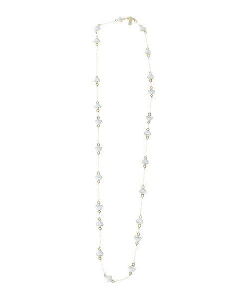 kate spade new york(ケイトスペード ニューヨーク)の「スペードネックレス(ネックレス・レディース・ホワイト・-)」の1枚目の写真