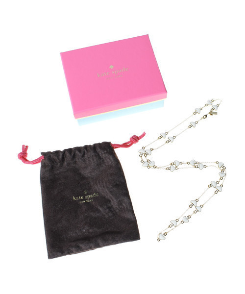 kate spade new york(ケイトスペード ニューヨーク)の「スペードネックレス(ネックレス・レディース・ホワイト・-)」の6枚目の写真