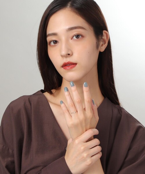 COCOSHNIK（ココシュニック）の「2022年リミテッドコレクション　ダイヤモンドチェーンリング（リング・レディース・アイボリー系・12号）」の6枚目の写真