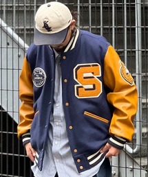 HOUSTON | JE-HOUSTON・MELTON AWARD JACKET/ヒューストン メルトンアワードジャケット(スタジャン)