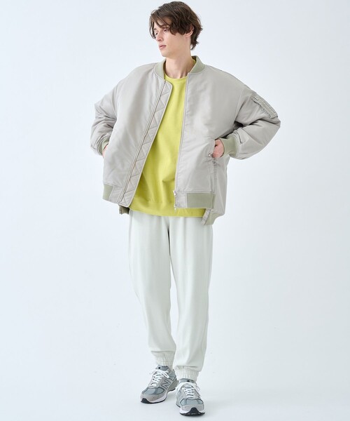 CITY TOKYO（シティトウキョウ）の「【洗える/保温】ソロテックスMA-1 /オーバーサイズ（ナイロンジャケット・メンズ・ベージュ/ブラック/ダークグリーン/タン・1/2）」の16枚目の写真