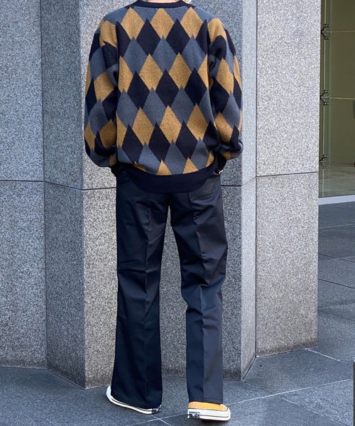 kutir（クティール）の「ワイドフレアパンツ（スラックス・メンズ・ブルー/ブラック・SMALL/MEDIUM/LARGE）」の6枚目の写真