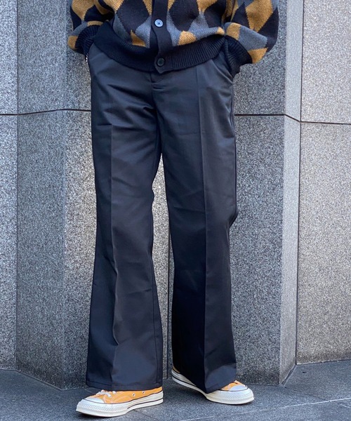 kutir（クティール）の「ワイドフレアパンツ（スラックス・メンズ・ブルー/ブラック・SMALL/MEDIUM/LARGE）」の7枚目の写真