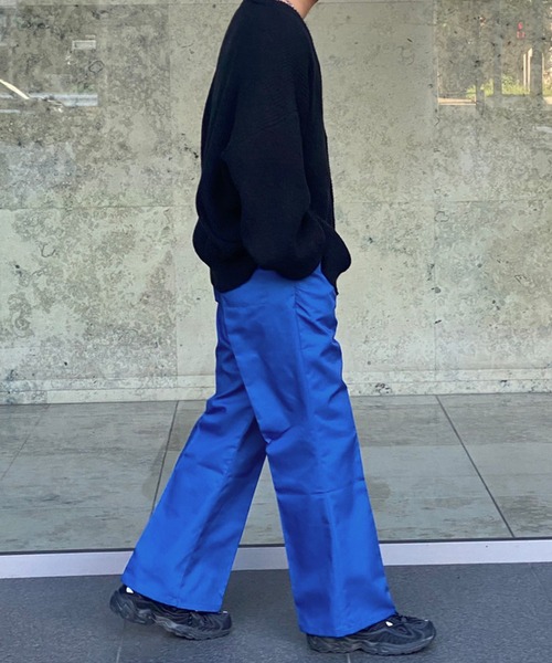 kutir（クティール）の「ワイドフレアパンツ（スラックス・メンズ・ブルー/ブラック・SMALL/MEDIUM/LARGE）」の13枚目の写真