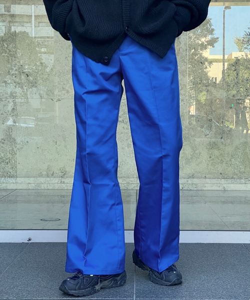 kutir（クティール）の「ワイドフレアパンツ（スラックス・メンズ・ブルー/ブラック・SMALL/MEDIUM/LARGE）」の15枚目の写真