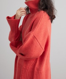 mystic | BACKスリットタートルニット(ニット/セーター)