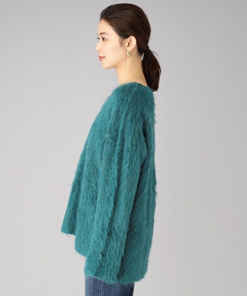 【TORRAZZODONNA】リバーシブルフェザーヤーンVネックトップス