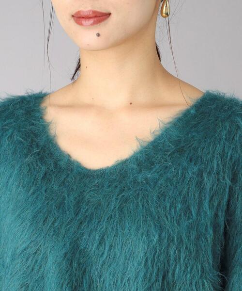 【TORRAZZODONNA】リバーシブルフェザーヤーンVネックトップス