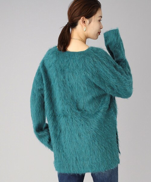 【TORRAZZODONNA】リバーシブルフェザーヤーンVネックトップス