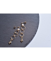 【Astyle】パールハートピアス(MA)