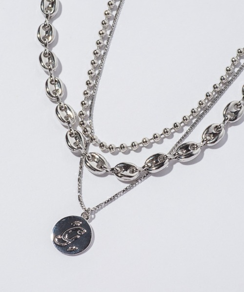glamb(グラム)の「3 Piece Necklace Kit / 3ピースネックレスキット(ネックレス・メンズ・シルバー・FREE)」の4枚目の写真