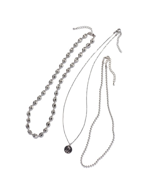 glamb(グラム)の「3 Piece Necklace Kit / 3ピースネックレスキット(ネックレス・メンズ・シルバー・FREE)」の14枚目の写真