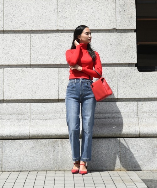 JENNE(ジェンヌ)の「センタープレス JENNEデニムパンツ(デニムパンツ・レディース・ブルー・SMALL/MEDIUM/LARGE/X-SMALL)」の8枚目の写真