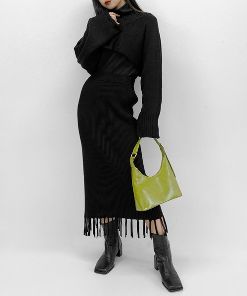 LVEU.（ラブユ.）の「【ZOZOTOWN限定】Enamel hand bag / エナメルハンドバッグ（ハンドバッグ・レディース・ライトグリーン/ブラック・FREE）」の18枚目の写真