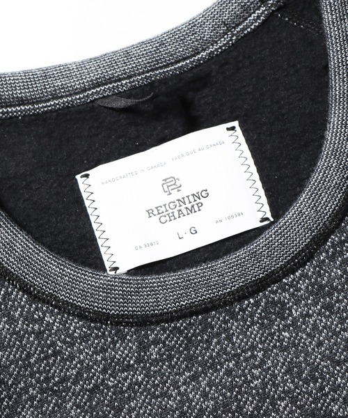REIGNING CHAMP（レイニングチャンプ）の「REIGNING CHAMP/レイニングチャンプ TIGER FLEECE CREWNECK フリース（スウェット・メンズ・ブラック・M/XL/L）」の5枚目の写真