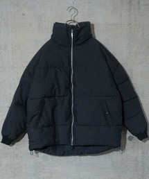【i】ポリストレッチ ビックシルエット パテッド ショートブルゾン
