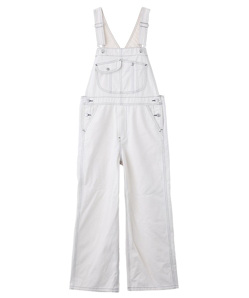 MILKFED.(ミルクフェド)の「DENIM OVERALLS(サロペット/オーバーオール・レディース・オフホワイト/ブラック/ライトインディゴブルー・S/M)」の19枚目の写真
