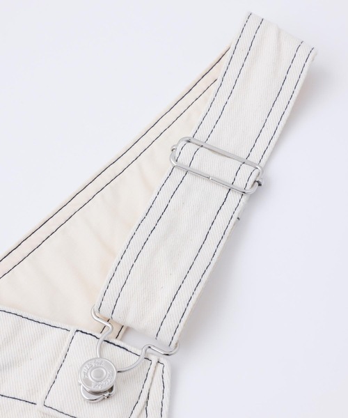 MILKFED.(ミルクフェド)の「DENIM OVERALLS(サロペット/オーバーオール・レディース・オフホワイト/ブラック/ライトインディゴブルー・S/M)」の16枚目の写真