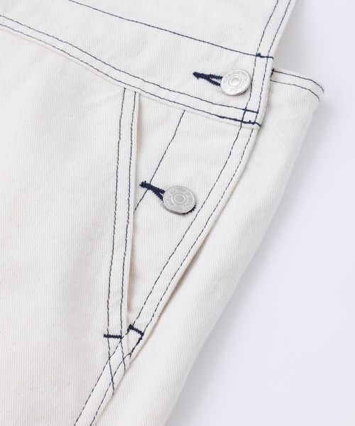 MILKFED.(ミルクフェド)の「DENIM OVERALLS(サロペット/オーバーオール・レディース・オフホワイト/ブラック/ライトインディゴブルー・S/M)」の10枚目の写真