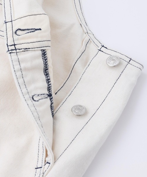 MILKFED.(ミルクフェド)の「DENIM OVERALLS(サロペット/オーバーオール・レディース・オフホワイト/ブラック/ライトインディゴブルー・S/M)」の9枚目の写真