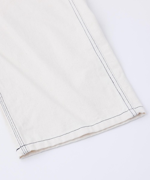 MILKFED.(ミルクフェド)の「DENIM OVERALLS(サロペット/オーバーオール・レディース・オフホワイト/ブラック/ライトインディゴブルー・S/M)」の7枚目の写真