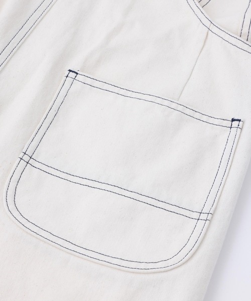 MILKFED.(ミルクフェド)の「DENIM OVERALLS(サロペット/オーバーオール・レディース・オフホワイト/ブラック/ライトインディゴブルー・S/M)」の5枚目の写真
