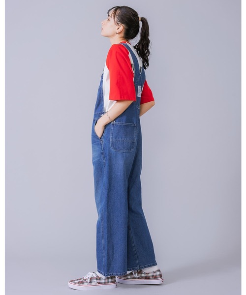 MILKFED.(ミルクフェド)の「DENIM OVERALLS(サロペット/オーバーオール・レディース・オフホワイト/ブラック/ライトインディゴブルー・S/M)」の20枚目の写真