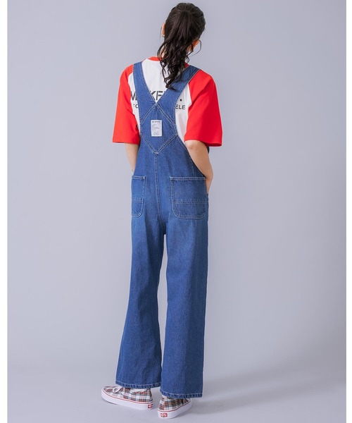 MILKFED.(ミルクフェド)の「DENIM OVERALLS(サロペット/オーバーオール・レディース・オフホワイト/ブラック/ライトインディゴブルー・S/M)」の21枚目の写真