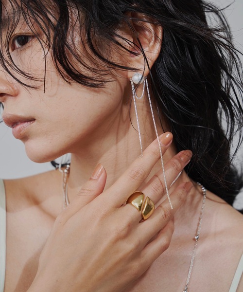 【セール】【金属アレルギー対応】Soil volume ring （ボリュームリング）/ニッケルフリーメッキ（リング）｜loni（ロニ）