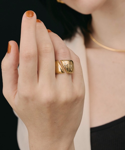 【セール】【金属アレルギー対応】Soil volume ring （ボリュームリング）/ニッケルフリーメッキ（リング）｜loni（ロニ）