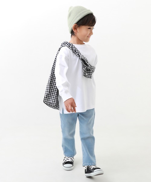 devirock（デビロック）の「楽デニム ストレートパンツ（デニムパンツ・キッズ・ブルー系その他/ネイビー/サックスブルー/ワンウォッシュ・100cm/110cm/120cm/130cm/140cm/150cm/160cm）」の8枚目の写真