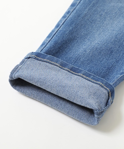 devirock（デビロック）の「楽デニム ストレートパンツ（デニムパンツ・キッズ・ブルー系その他/ネイビー/サックスブルー/ワンウォッシュ・100cm/110cm/120cm/130cm/140cm/150cm/160cm）」の15枚目の写真