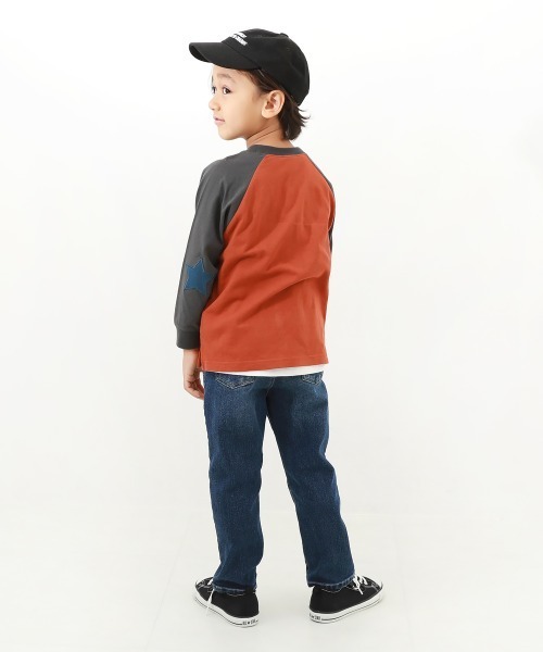 devirock（デビロック）の「楽デニム ストレートパンツ（デニムパンツ・キッズ・ブルー系その他/ネイビー/サックスブルー/ワンウォッシュ・100cm/110cm/120cm/130cm/140cm/150cm/160cm）」の18枚目の写真