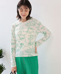 Ray BEAMS | Ray BEAMS / トワルド ジュイ プリント クルーネック Tシャツ(Tシャツ/カットソー)