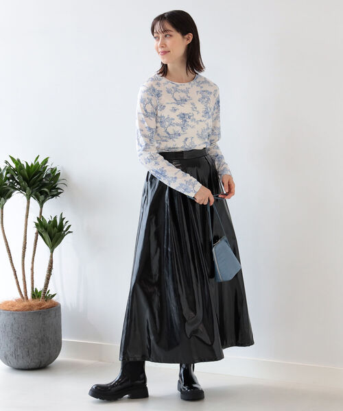 Ray BEAMS（レイビームス）の「Ray BEAMS / トワルド ジュイ プリント クルーネック Tシャツ（Tシャツ/カットソー・レディース・ケリー/ロイヤルブルー・ONE SIZE）」の11枚目の写真