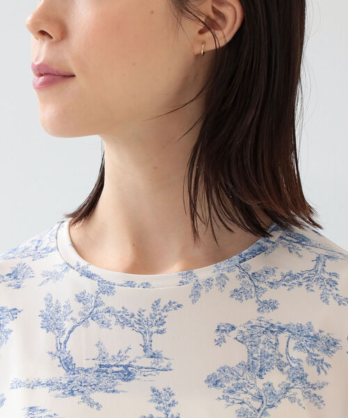 Ray BEAMS（レイビームス）の「Ray BEAMS / トワルド ジュイ プリント クルーネック Tシャツ（Tシャツ/カットソー・レディース・ケリー/ロイヤルブルー・ONE SIZE）」の16枚目の写真