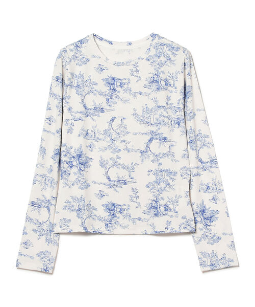 Ray BEAMS（レイビームス）の「Ray BEAMS / トワルド ジュイ プリント クルーネック Tシャツ（Tシャツ/カットソー・レディース・ケリー/ロイヤルブルー・ONE SIZE）」の20枚目の写真