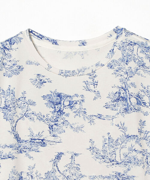 Ray BEAMS（レイビームス）の「Ray BEAMS / トワルド ジュイ プリント クルーネック Tシャツ（Tシャツ/カットソー・レディース・ケリー/ロイヤルブルー・ONE SIZE）」の13枚目の写真