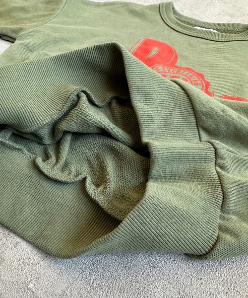 Life Support Products(ライフサポートプロダクツ)の「裏毛カレッジプリントスウェット(80~150cm)(スウェット・キッズ・杢グレー/ネイビー/オレンジ/チャコール/ライトグリーン/ホワイト・80/90/95/100/110/120/130/140/150)」の9枚目の写真