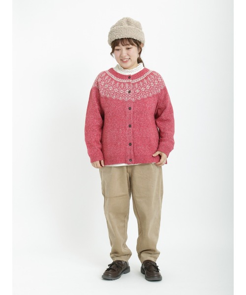 Samansa Mos2(サマンサ モスモス)の「太コーデュロイテーパードパンツ(その他パンツ・レディース・オフホワイト/グレー/ベージュ/オレンジ/グリーン・フリ-)」の8枚目の写真