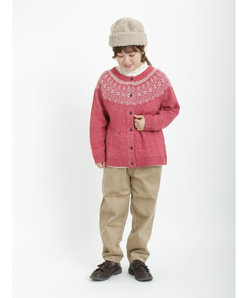 Samansa Mos2(サマンサ モスモス)の「太コーデュロイテーパードパンツ(その他パンツ・レディース・オフホワイト/グレー/ベージュ/オレンジ/グリーン・フリ-)」の9枚目の写真