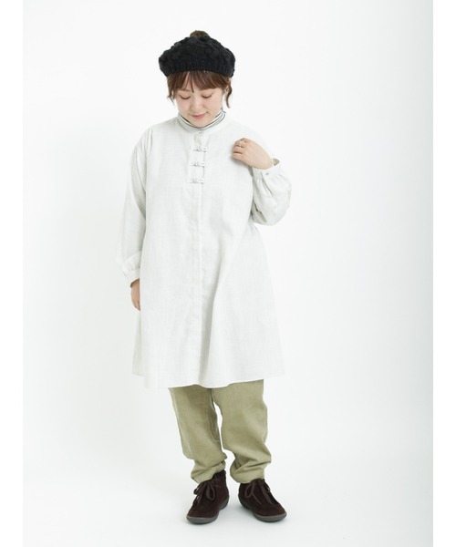 Samansa Mos2(サマンサ モスモス)の「太コーデュロイテーパードパンツ(その他パンツ・レディース・オフホワイト/グレー/ベージュ/オレンジ/グリーン・フリ-)」の20枚目の写真