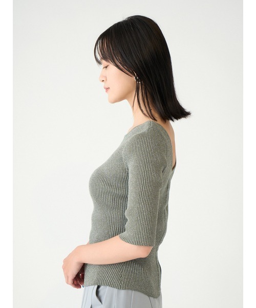 SNIDEL - SNIDEL  スナイデル  リブニット ニット SNIDEL（スナイデル）の「アシメクロスデザインリブニット